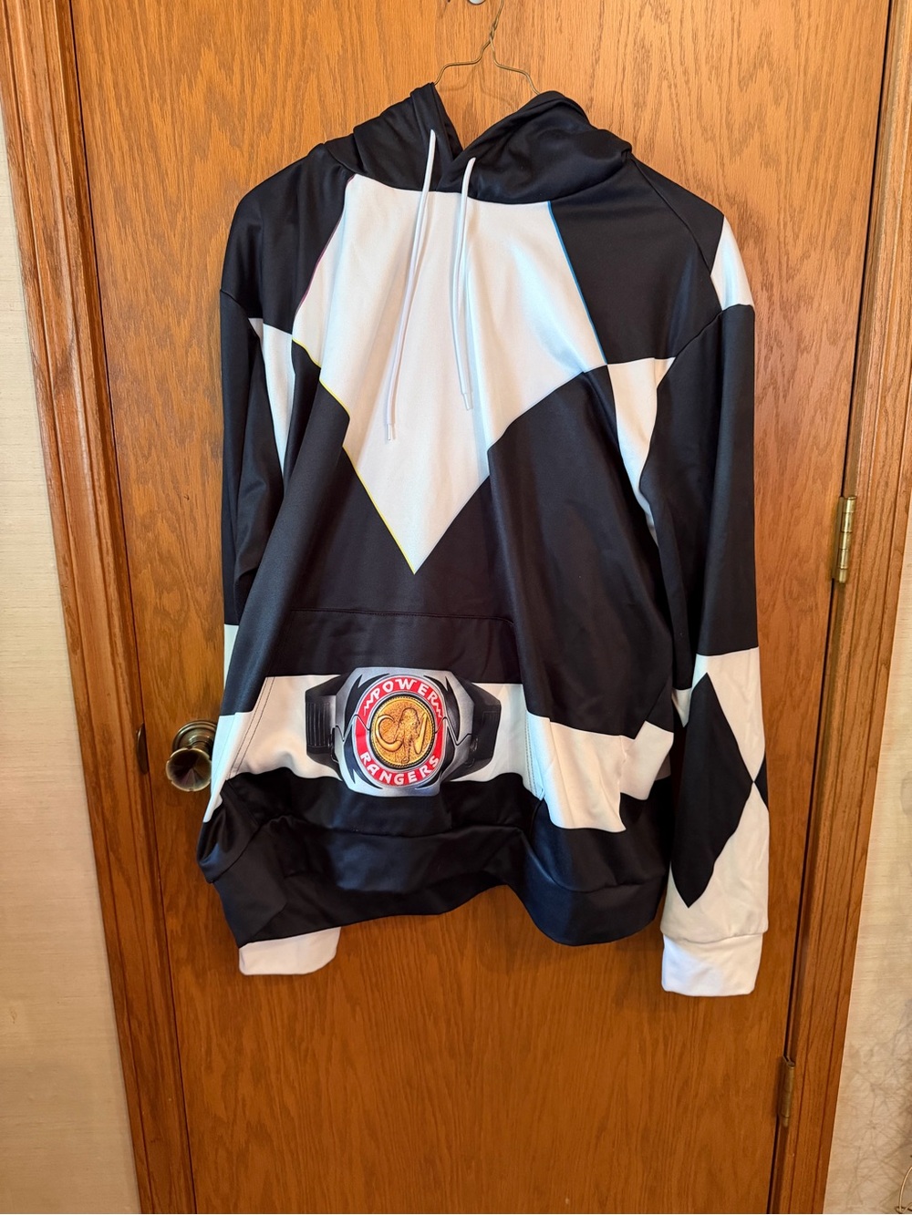 Power Rangers Black & White Pullover Hoodie and Sweatpants Set